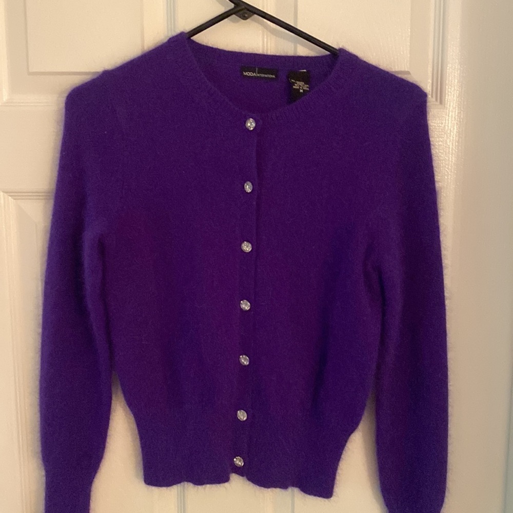 Moda International Button Down Sweater - image 2